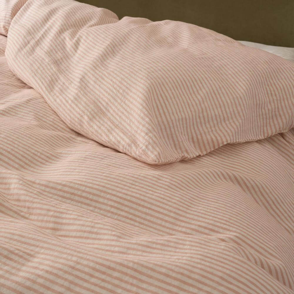 Amelie Stripe Bed Linen Set, Super King